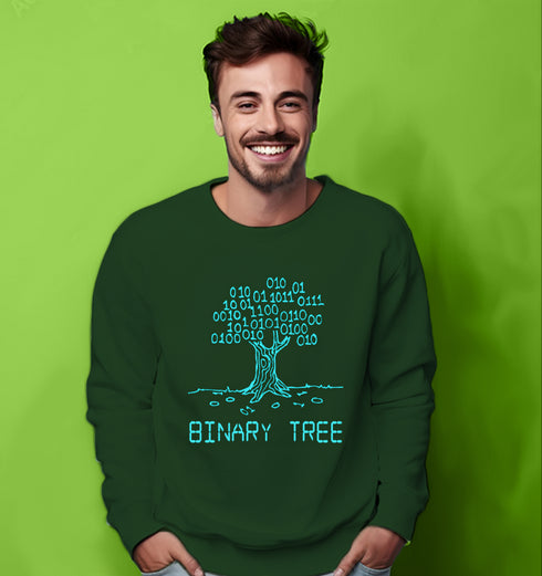 Aaramkhor Binary Tree Coder Programmer, Developer, Computer Science winter 23 Unisex Sweatshirts